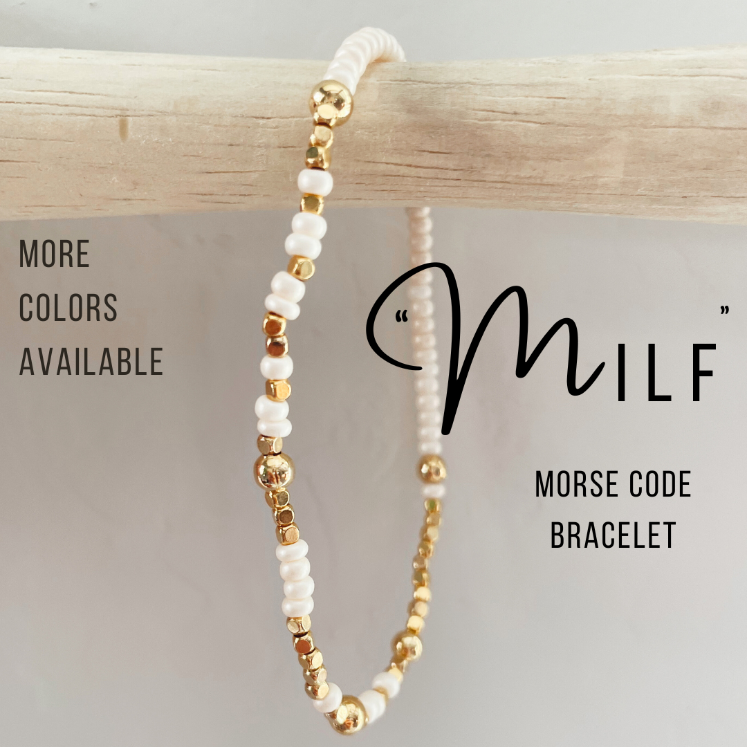 MILF Morse Code Bracelet