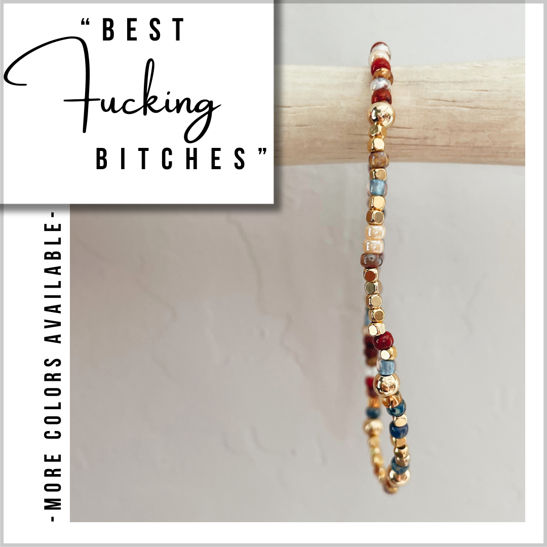 "Best Fucking Bitches" Morse Code Bracelet