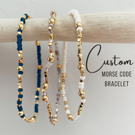 Custom Women's Morse Code Bracelet