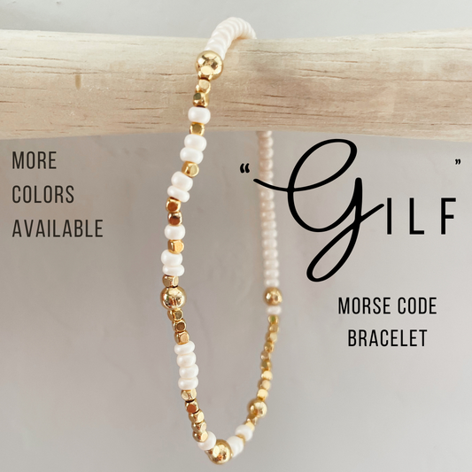 GILF Morse Code Bracelet