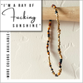Load image into Gallery viewer, "I'm a Ray of Fucking Sunshine" Morse Code Bracelet
