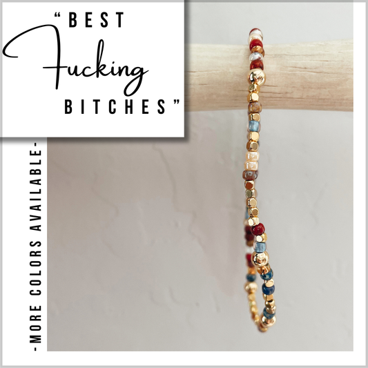 "Best Fucking Bitches" Morse Code Bracelet