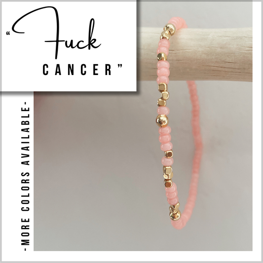 "Fuck Cancer" Morse Code Bracelet