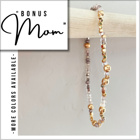 "Bonus Mom" Morse Code Bracelet