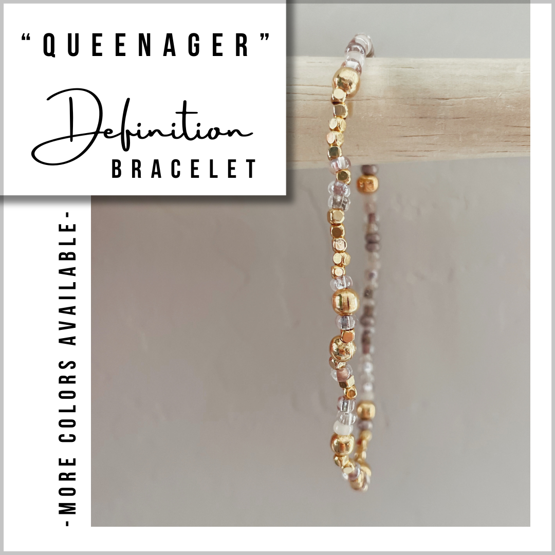 "Queenager" Morse Code Bracelet