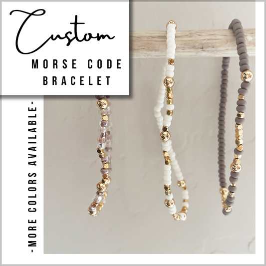 Custom Women's Morse Code Bracelet