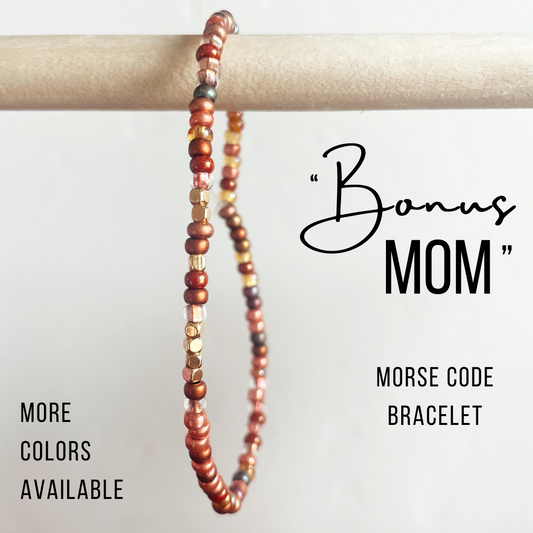 Bonus Mom Morse Code Bracelet