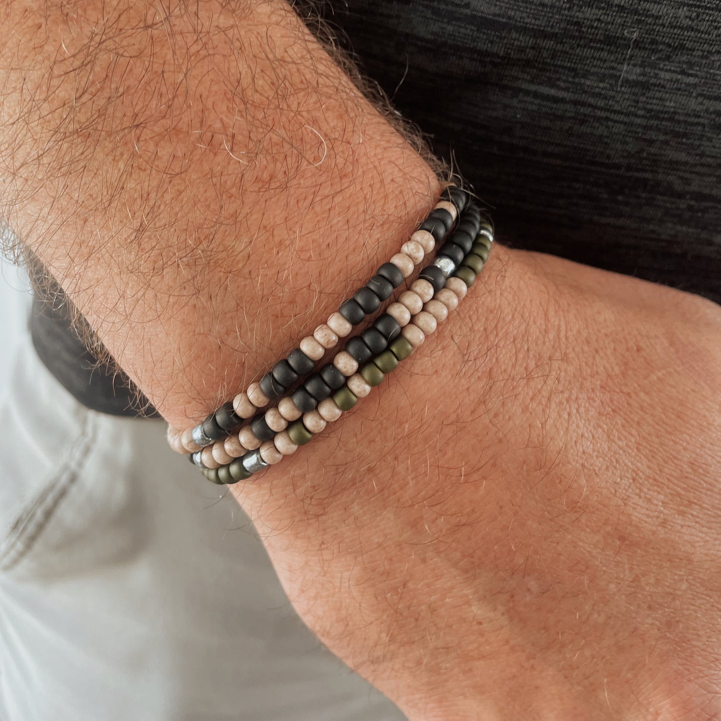 Men's Custom Morse Code Bracelet